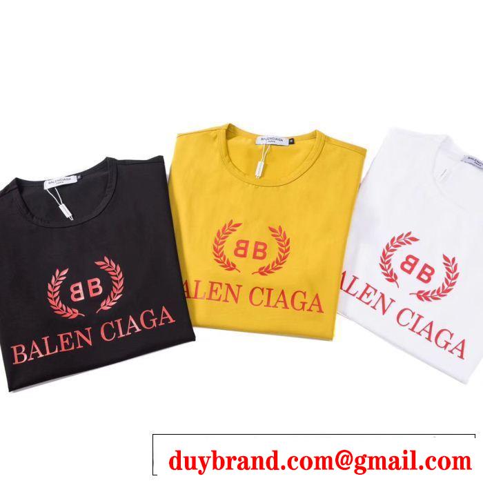 今年の正解大人気新作 季節感をプラス人気商品 2019 BALENCIAGA バレンシアガ 半袖Tシャツ 3色可選