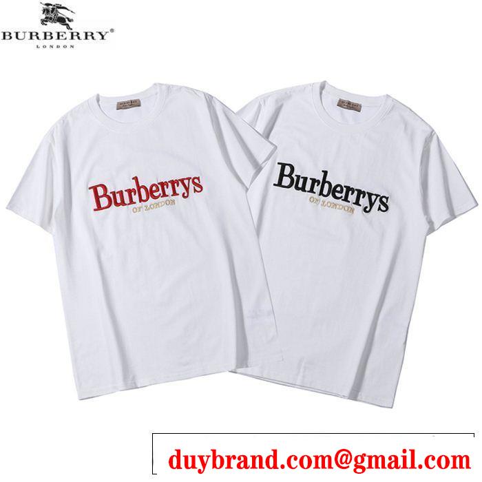今年の夏は着こなし BURBERRY バーバリー 半袖Tシャツ 2色可選 春夏の流行りトップス