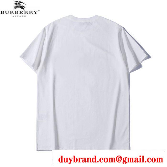 今年の夏は着こなし BURBERRY バーバリー 半袖Tシャツ 2色可選 春夏の流行りトップス
