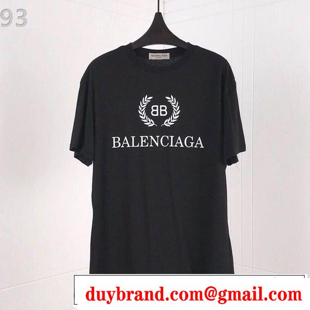  多色可選 2019即旬な装いに Tシャツ/ティーシャツ  夏にぴったり限定アイテム バレンシアガ BALENCIAGA 