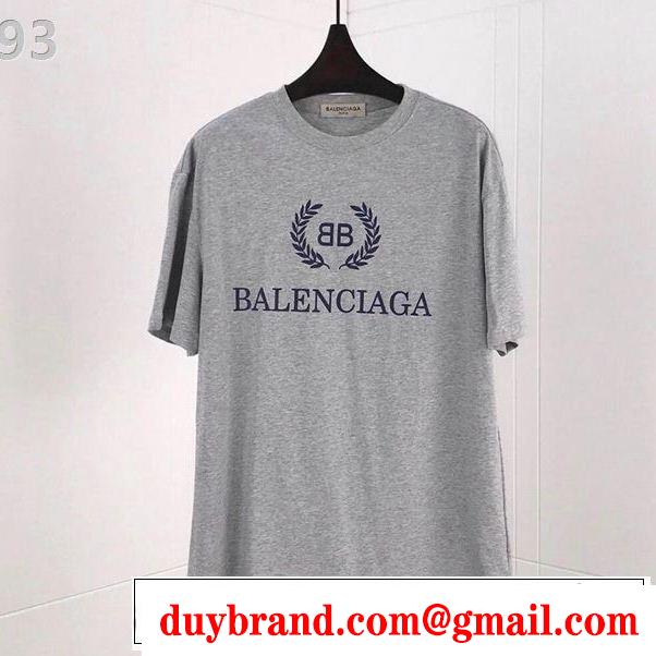 多色可選 2019即旬な装いに Tシャツ/ティーシャツ  夏にぴったり限定アイテム バレンシアガ BALENCIAGA