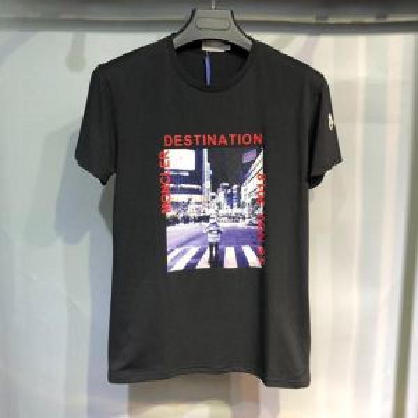Moncler moncler tay áo ngắn t -shirt 2 lựa chọn màu Xuân / mùa hè năm 2019 cân bằng hình bóng _ tay áo ngắn T -shirt
