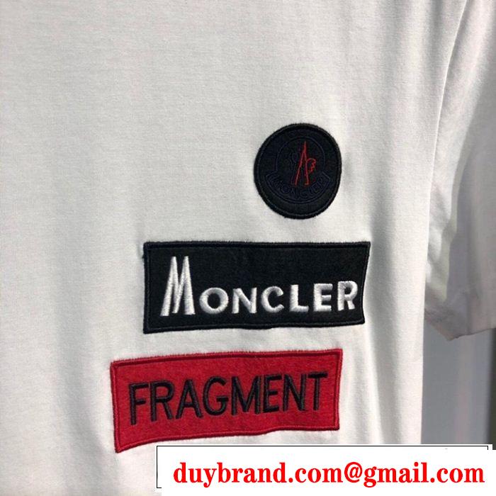 2019年春夏流行ファッション 大人のこなれた着こなし MONCLER モンクレール 半袖Tシャツ 3色可選