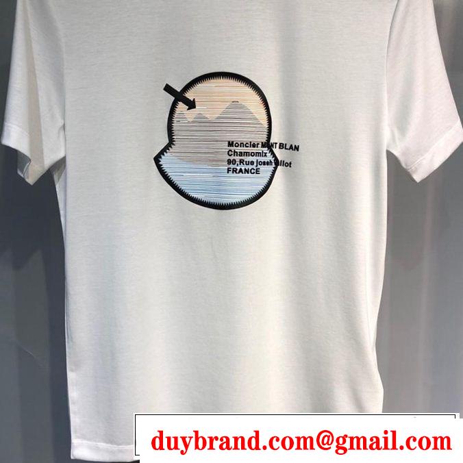 高級感が好評です MONCLER モンクレール 半袖Tシャツ 2色可選 2019春夏も引き続き人気セール