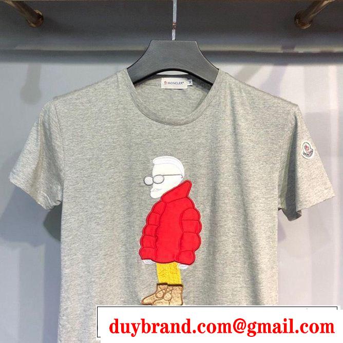 鮮度アップブランド最新 2019春夏トレンドアイテム  MONCLER モンクレール 半袖Tシャツ 4色可選