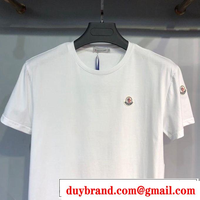人気夏ファションおすすめ MONCLER モンクレール 半袖Tシャツ 4色可選 2019春夏は人気定番