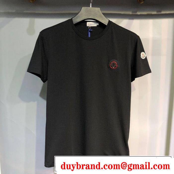 3色可選 派手にはなりすぎず 2019春夏トレンドアイテム MONCLER モンクレール 半袖Tシャツ