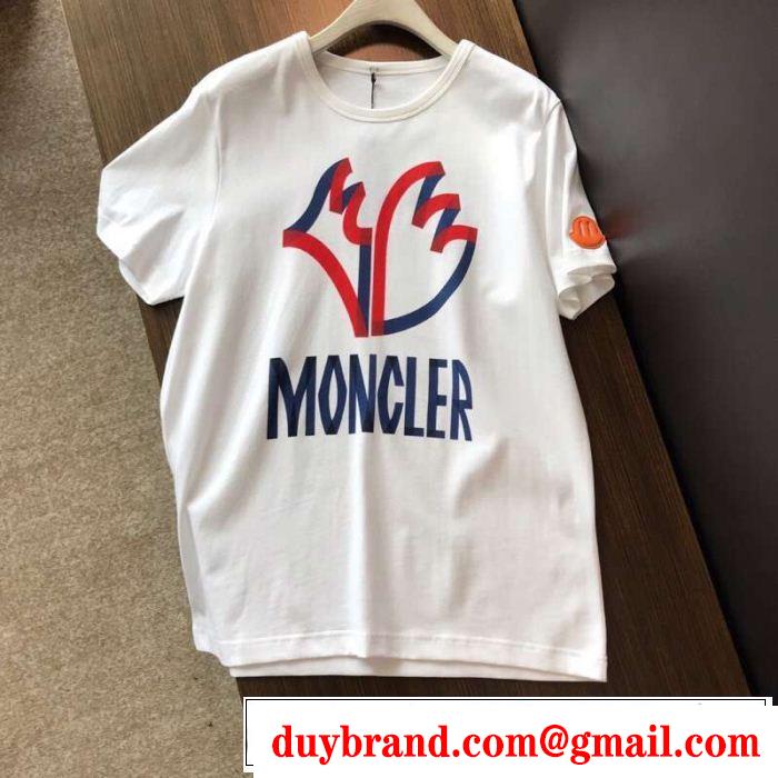 2019年の夏のマスト 春夏シンプルファッションでOK！  MONCLER モンクレール 半袖Tシャツ