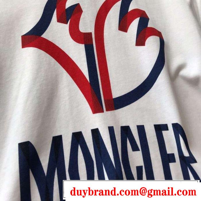 2019年の夏のマスト 春夏シンプルファッションでOK！  MONCLER モンクレール 半袖Tシャツ