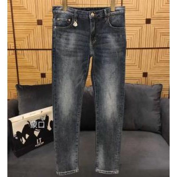 Quần denim dành cho người lớn Phong cách bình thường Moncler Moncler Moncler 2019SS Xu hướng sản phẩm _ Quần jean thương hiệu