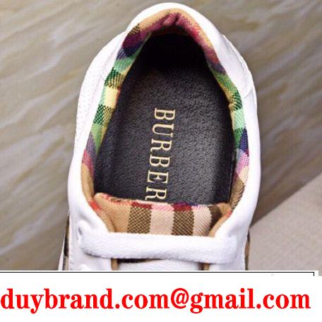 2019年春夏流行ファッション 大人可愛いスタイル BURBERRY バーバリー カジュアルシューズ 2色可選