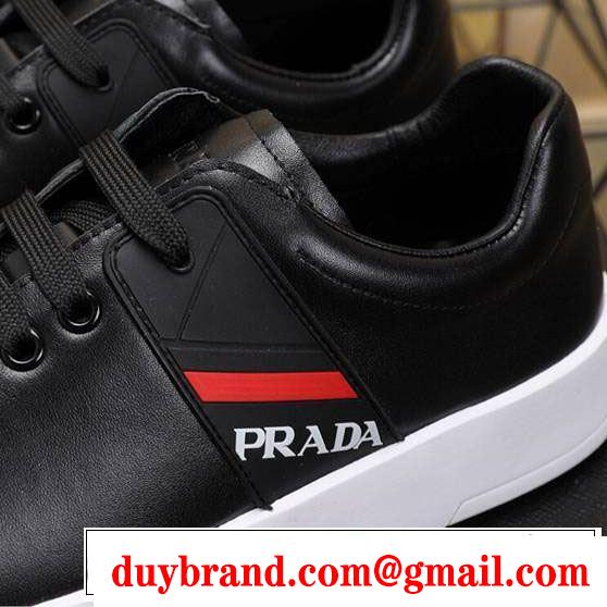PRADA プラダ カジュアルシューズ 2色可選 2019夏ファション新品 一気にトレンド感満載な着こなし