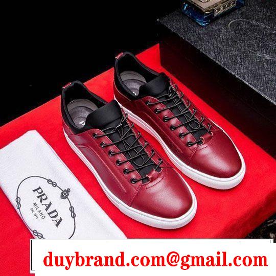 2色可選 2019年春夏のトレンドアイテム リラックススタイルが実現 PRADA プラダ カジュアルシューズ
