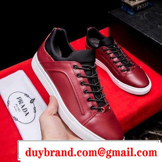2色可選 2019年春夏のトレンドアイテム リラックススタイルが実現 PRADA プラダ カジュアルシューズ