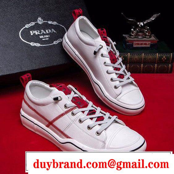 2019夏色っぽさ PRADA プラダ カジュアルシューズ 2色可選 素敵なスタイルで夏の定番 魅力的な今年らしい