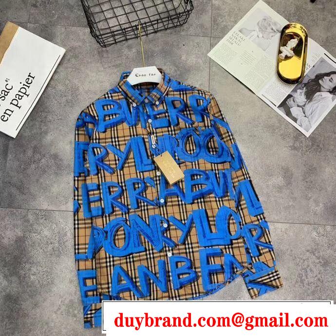 春夏に役立つカジュアル 2色可選  長袖 /ロンT/ロングT/ロングTシャツ バーバリー BURBERRY  2019春夏トレンドアイテム