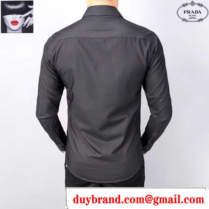 プラダ PRADA 2色可選 2019春夏も引き続きトレンド  長袖 /ロンT/ロングT/ロングTシャツ 夏の王道　適度な上品さ