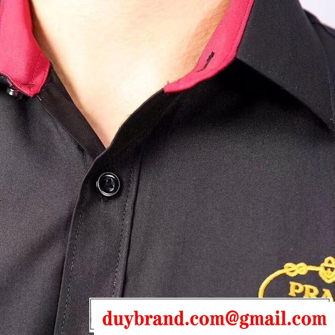プラダ PRADA 2色可選 2019春夏も引き続きトレンド  長袖 /ロンT/ロングT/ロングTシャツ 夏の王道　適度な上品さ