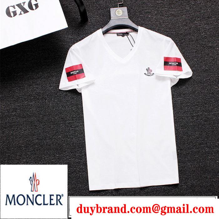 サラサラの着心地 モンクレール MONCLER春夏の流行り2019新品 3色可選  Tシャツ/ティーシャツ