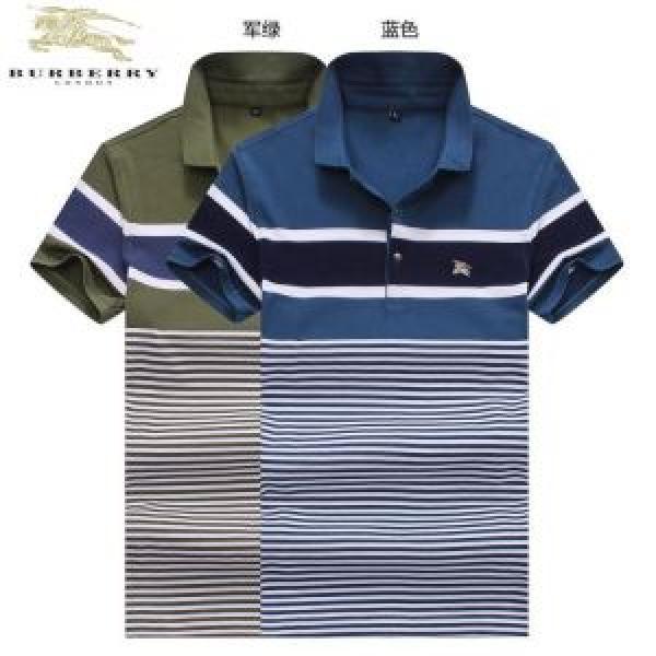 Sản xuất sự tuyệt đẹp của người lớn Burberry Burberry Burberry Burberry ngắn tay T -Shirt 2 -Colored _ Tay áo ngắn T -Shirt _ Thời trang nam
