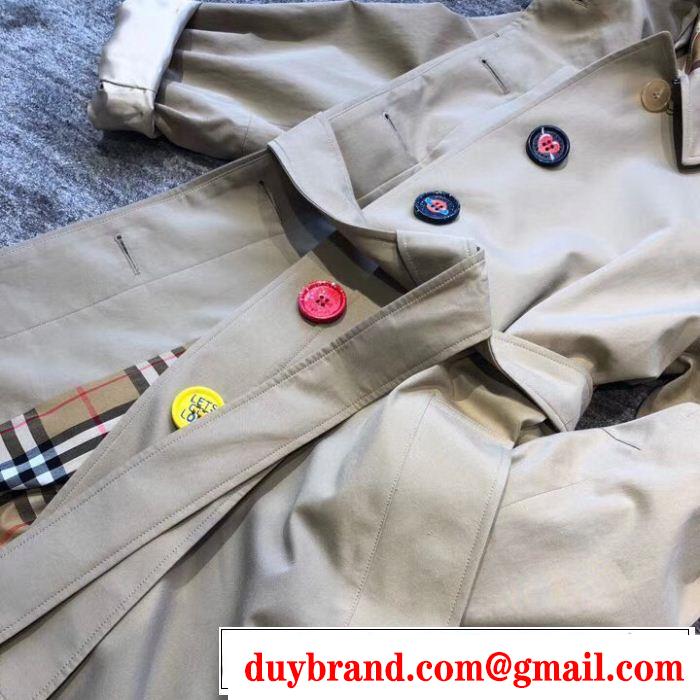 BURBERRY ロングコート新商品☆完売必至 バーバリー2019SS 最新先取りおしゃれなロゴ入り