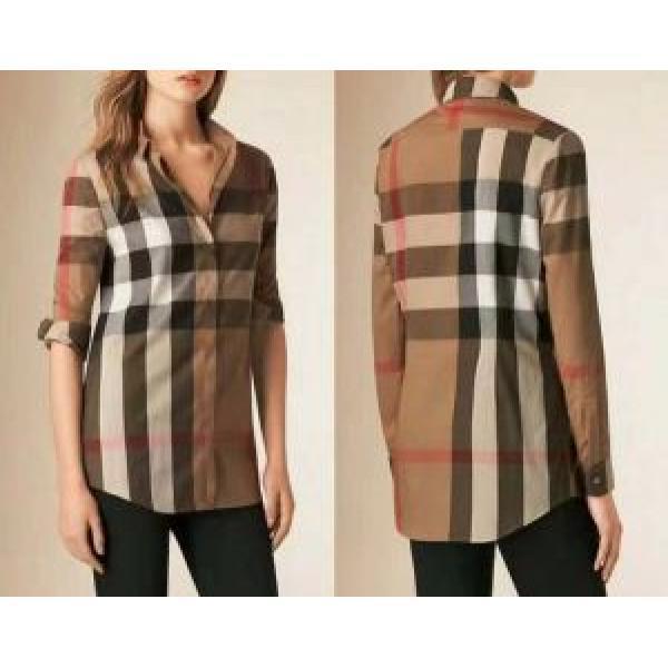Burberry Burberry dài tay áo sơ mi nữ 2 Lựa chọn màu 2019 Mast Mast Mast Mùa xuân / Mùa hè Áo phông