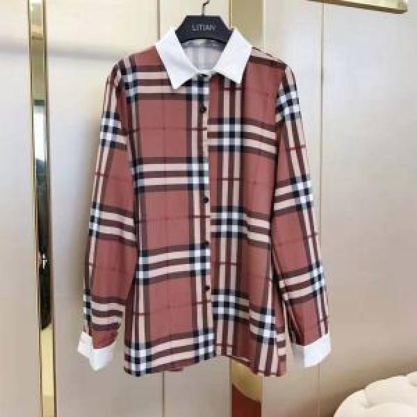 Áo dài -sleeved Ladies Ladies Deliced ​​2019 Xu hướng mùa xuân / mùa hè Sản phẩm mới Bây giờ Bí mật nổi tiếng Burberry _T Áo áo sơ mi _ Ladies Fashion
