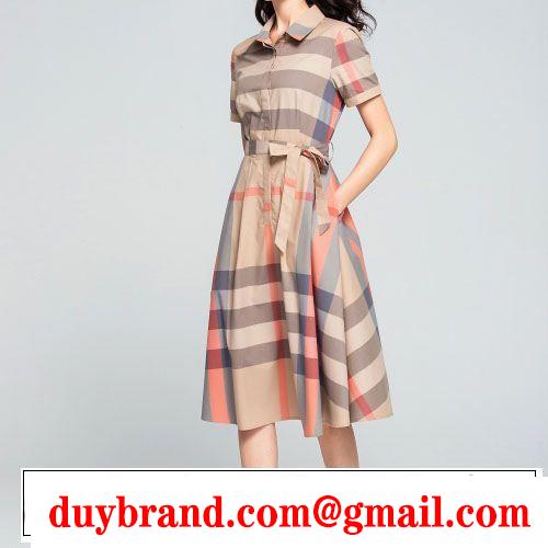 オススメしたい最新注目ファション バーバリー BURBERRY ワンピース 2色可選 2019春夏トレンドアイテム