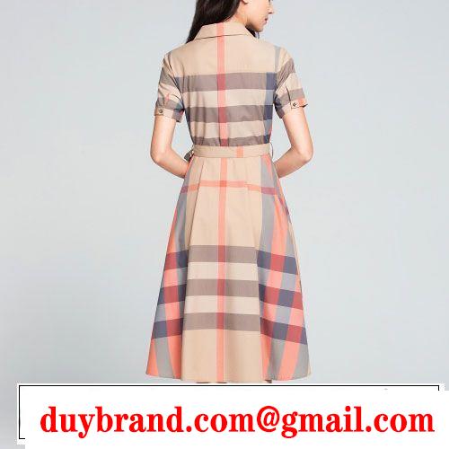 オススメしたい最新注目ファション バーバリー BURBERRY ワンピース 2色可選 2019春夏トレンドアイテム