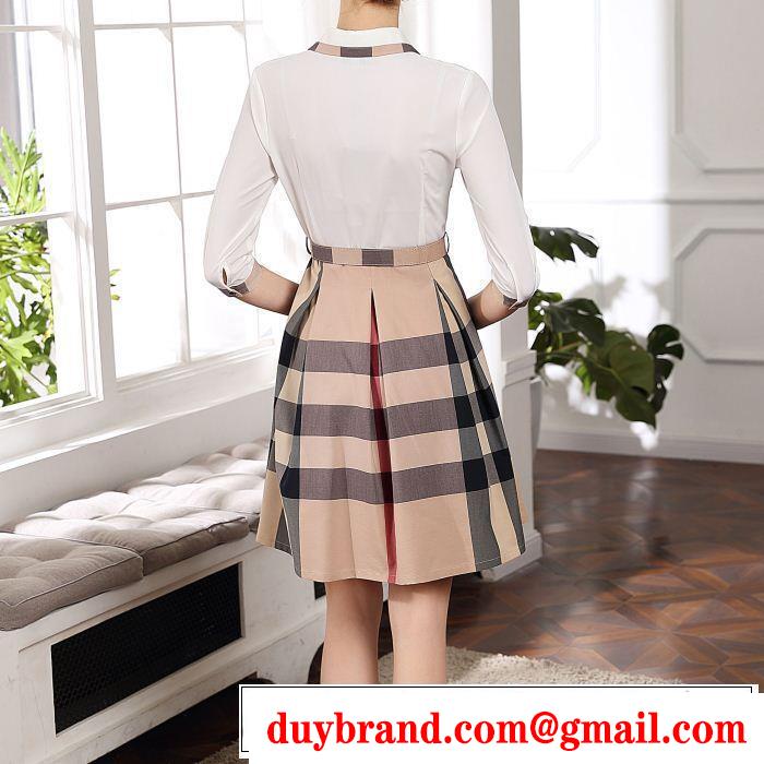 BURBERRY ワンピース 多色可選 2019夏ファション新品 さわやか夏スタイル新品 バーバリー