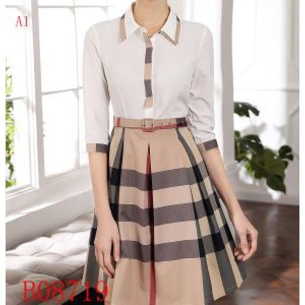 Burberry One Piece Multi -Molored 2019 Fashion Fashion MỚI Phong cách mùa hè mới Burberry _ One Piece _ Ladies Fashion _ Thương hiệu cửa hàng đặt hàng qua thư giá rẻ