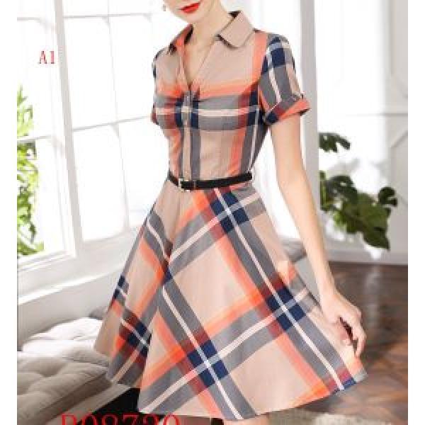Lựa chọn một mảnh 3 màu 2019 Màu mùa hè đơn giản nhưng phong cách sắc nét Burberry Burberry_ One Piece_ Ladies Fashion_ Thương hiệu cửa hàng đặt hàng thư giá rẻ
