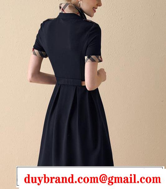3色可選 2019夏色っぽさ 春夏シンプルファッションでOK！ バーバリー BURBERRY ワンピース
