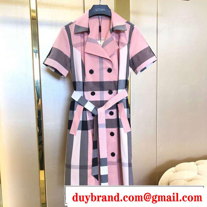 2019春夏も引き続きトレンド 大人のこなれた着こなし バーバリー BURBERRY ワンピース 多色可選