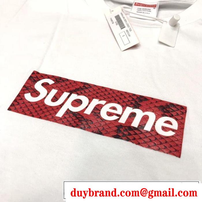 3色可選 【2019年】夏のファッション オシャレ上級者に シュプリーム SUPREME 半袖Tシャツ