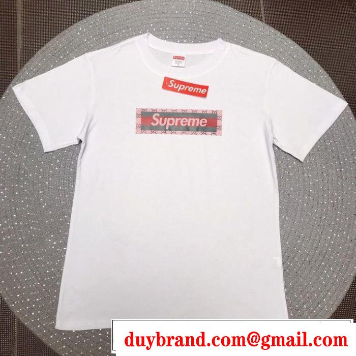 2019SSのトレンド商品 おしゃれデザインも大人気 シュプリーム SUPREME 半袖Tシャツ 3色可選