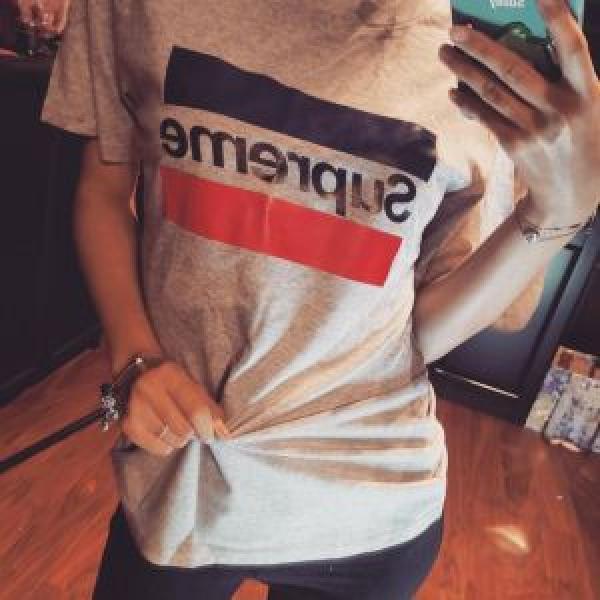 Thử thách Fashionable Advanced tối cao Tối cao Sleeve T -Shirt 3 Lựa chọn màu 2019 Mục Xu hướng mùa xuân / Mùa hè