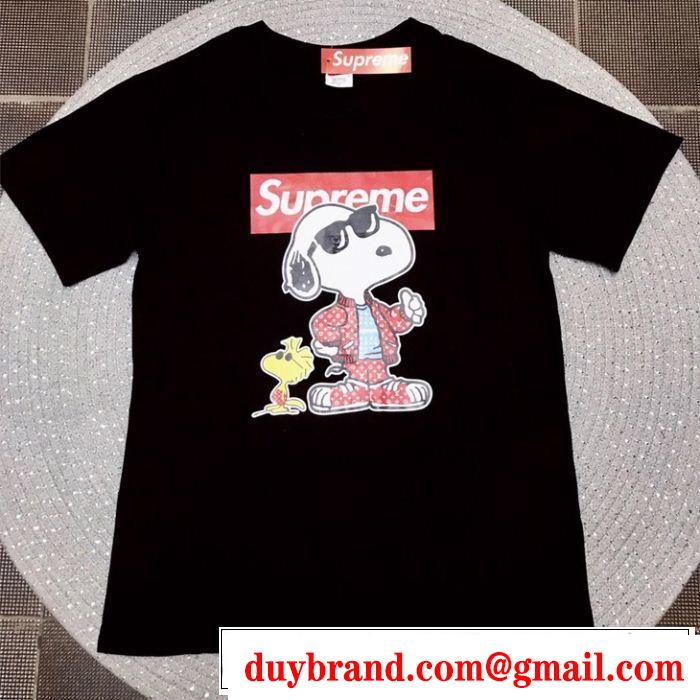 SUPREME 半袖Tシャツ 3色可選 2019夏ファション新品 カジュアルを一歩大人に シュプリーム