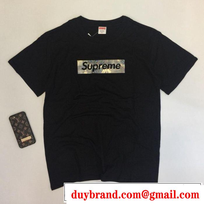 3色可選 おしゃれな夏ファッション2019 リッチな印象に シュプリーム SUPREME 半袖Tシャツ