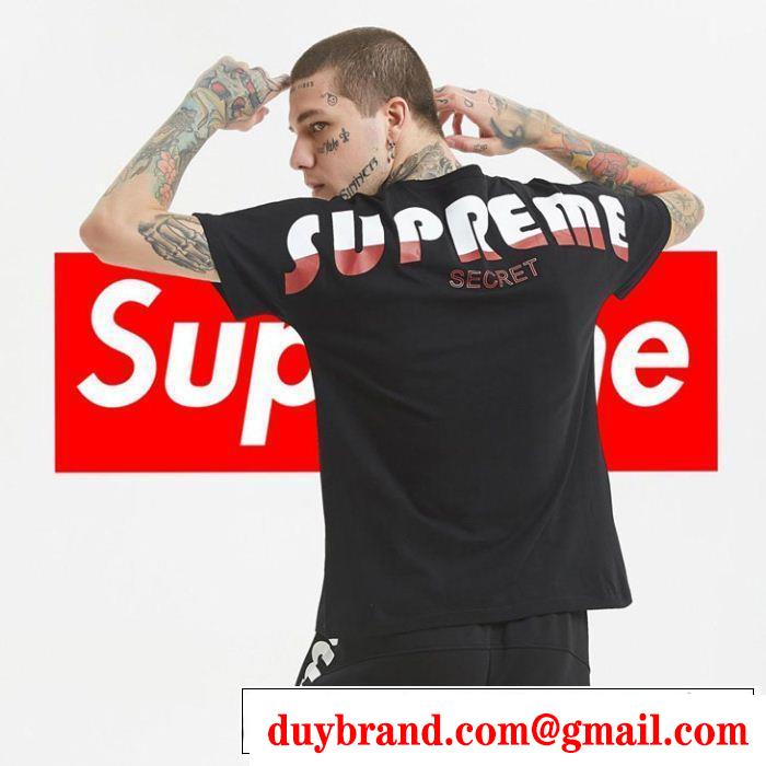 春夏の流行り2019新品 クールな印象を引き立て シュプリーム SUPREME 半袖Tシャツ 3色可選