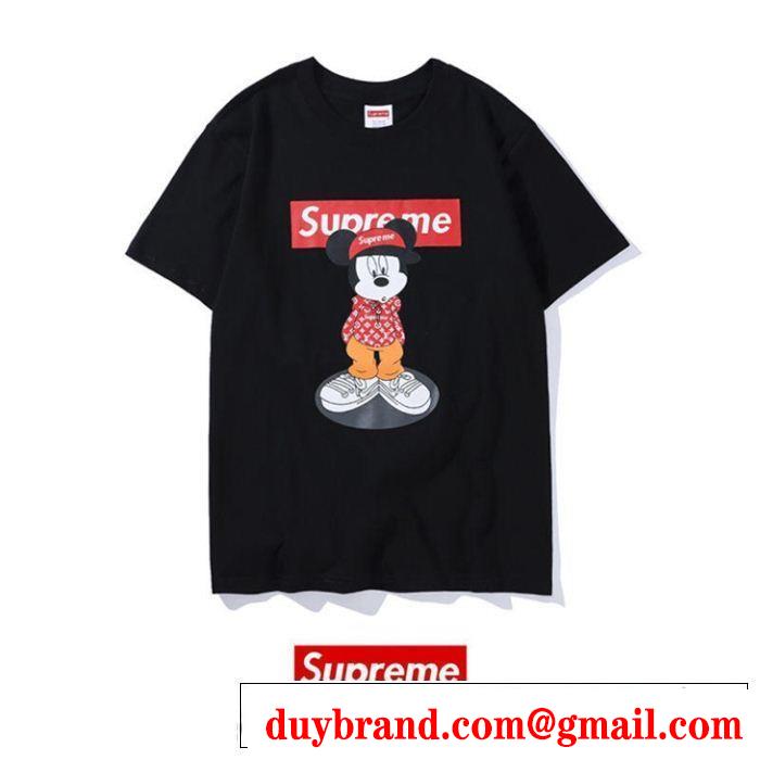 シュプリーム SUPREME 半袖Tシャツ 2色可選 2019年の春夏に着たい グッと大人っぽい印象に