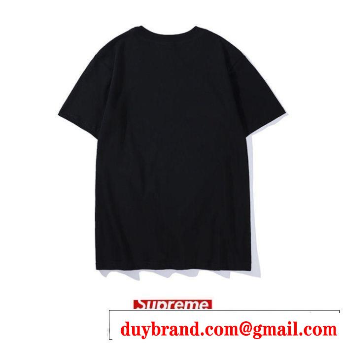 シュプリーム SUPREME 半袖Tシャツ 2色可選 2019年の春夏に着たい グッと大人っぽい印象に