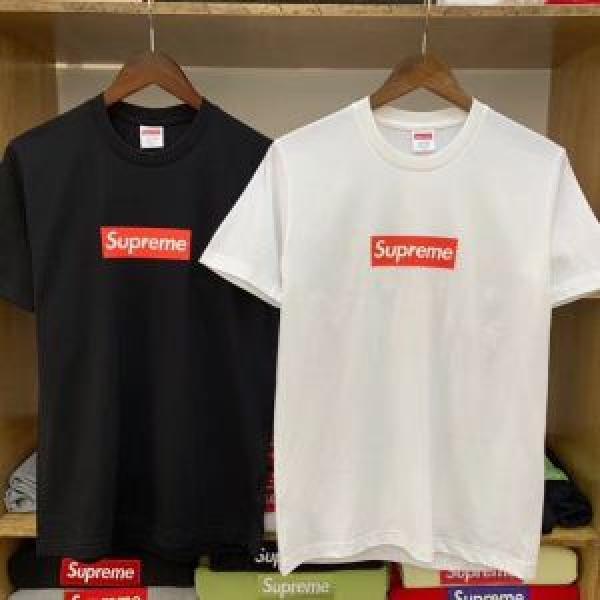 Tối cao tối cao tay áo ngắn T -Shirt 2 Lựa chọn màu 2019 Hãy tận hưởng thời trang bình thường trong quần áo thân yêu theo mùa