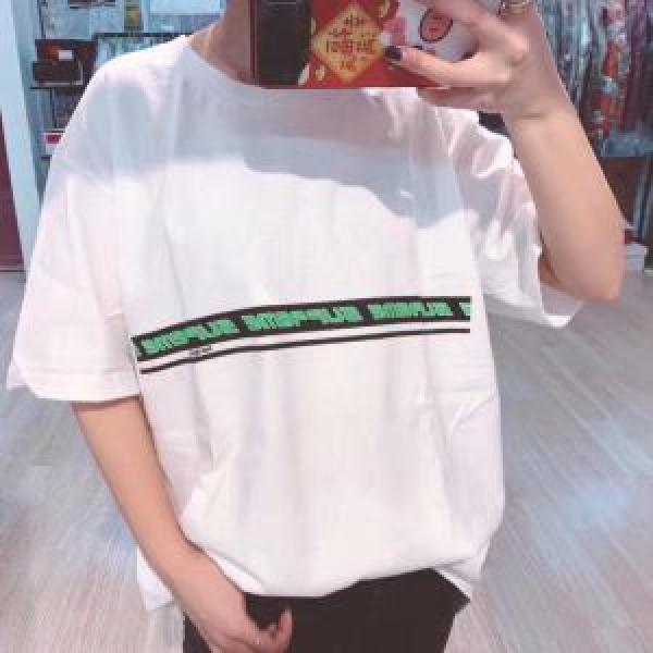 Mùa xuân / Mùa hè 2019 Thiết kế mới vật phẩm tối cao Tối cao Tay áo ngắn T -Shirt 4 Màu tối cao