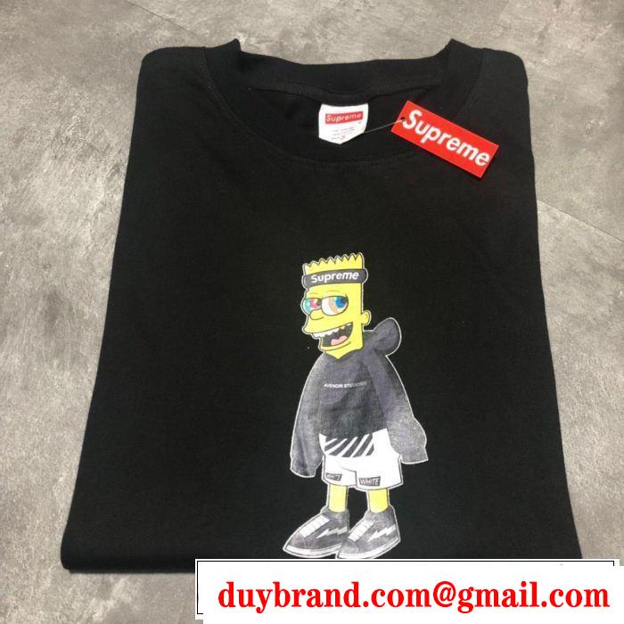 涼しげに演出 シュプリーム SUPREME 半袖Tシャツ 2色可選 大人カジュアル夏ファッション2019