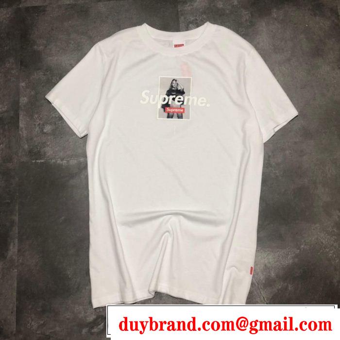 2色可選 【2019年】夏のファッション 春夏らしい爽やかさ シュプリーム SUPREME 半袖Tシャツ