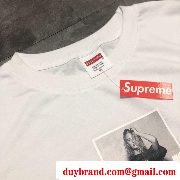 2色可選 【2019年】夏のファッション 春夏らしい爽やかさ シュプリーム SUPREME 半袖Tシャツ