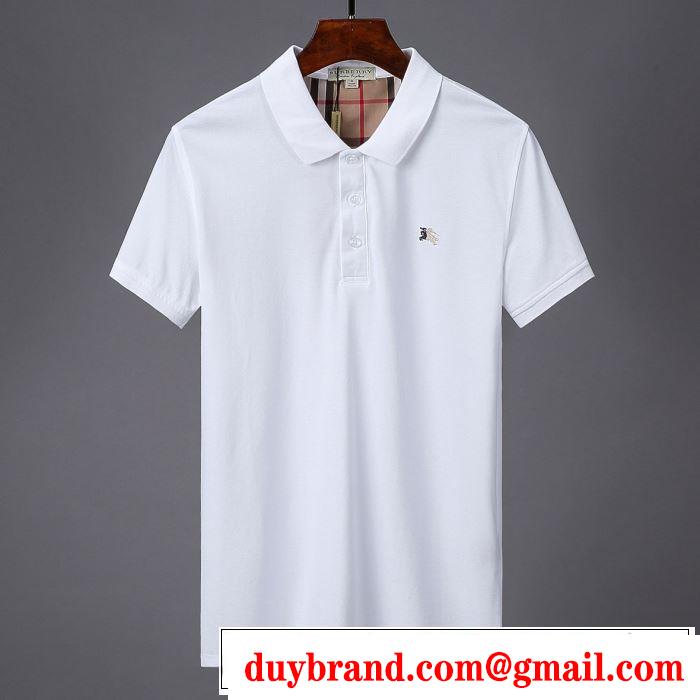 きちんと感が抜群 バーバリー BURBERRY Tシャツ/ティーシャツ 3色可選 2019春夏トレンドアイテム