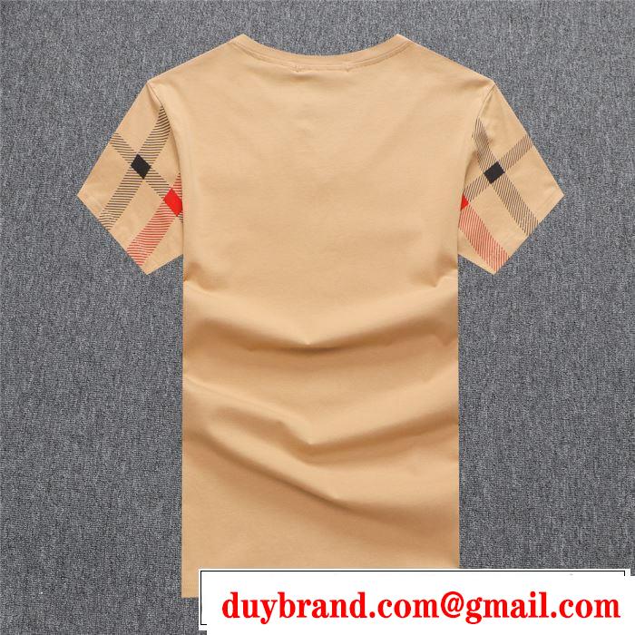 Tシャツ/ティーシャツ 3色可選 2019年春夏シーズンの人気 軽やかなchất liệu感 バーバリー BURBERRY