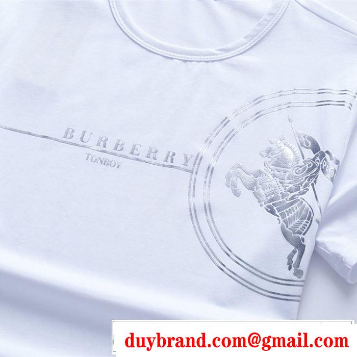 2019年の春夏に着たい 大人っぽく仕上げ バーバリー BURBERRY Tシャツ/ティーシャツ 3色可選